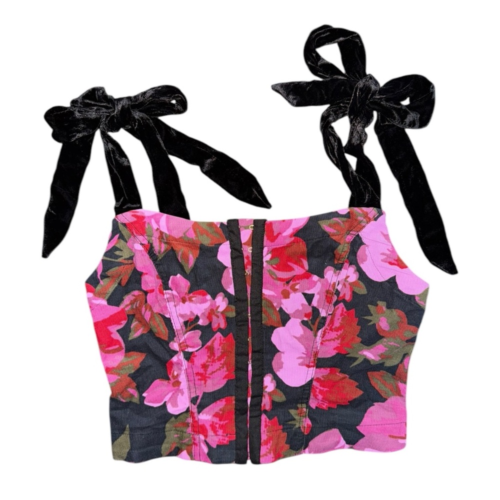 Free People Floral Bustier Top